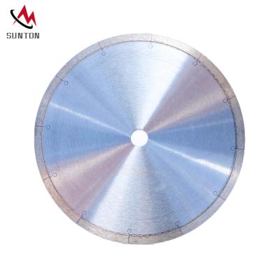 China 10mm Segment Size 12 Inch 300mm J Slot Laser Continuous Rim Hot Pressed Diamond Saw Blade For Ceramic Tiles Hard Porcelain Marble Granite Cutting for sale