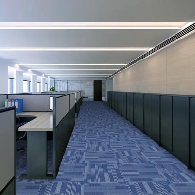 China Nylon Stripe Floor Mat Tile With PVC Backing For Office for sale