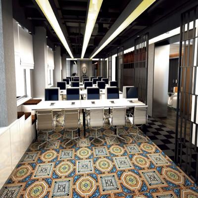 China Fire Resistant Needle Punched Digital Printed Non Woven Hotel Corridor Carpets for sale