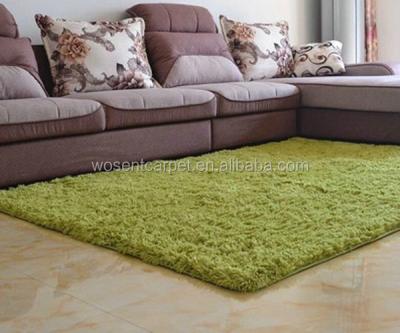 China Eco-friendly.anti-slip.superfine encryption.durable plush shaggy rug home blanket green bedroom alfombra shaggy rug for sale