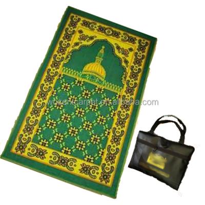 China Wholesale Muslim Mosque Bag Pouch Foldable Travel Prayer Blankets Mat Adhesive-protective for sale