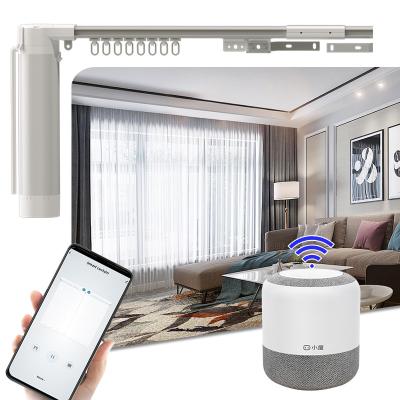 China Wifi Curtains Smart Home Automation Motorized Curtains Remote Control Window Automated Curtain Opener Motor for sale