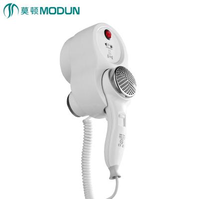 China MODUN 1200W CE Ionic CB Certificates Hotel Wall Mount Electric Hair Dryer For Bathroom for sale