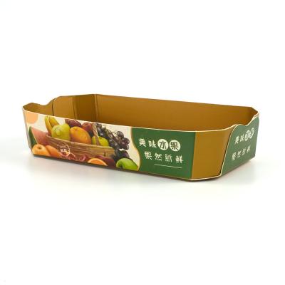 China New Style Biodegradable Kraft Paper Bowls Food Packaging Containers Salad Fruit Store Recyclable for sale