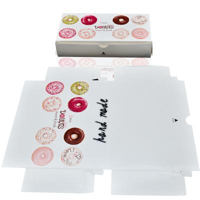 China Recyclable Wholesale Custom Cardboard Paper Donut Box For Packaging for sale