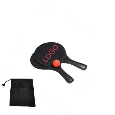 China Party Beach Wooden Paddle For Beach Training High Quality Tennis Racket for sale