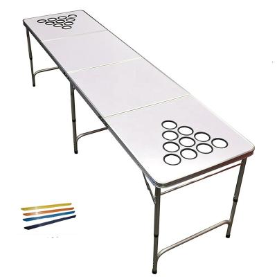 China 8ft Custom Color Frame Table Beer Modern Folding Pong Table Outdoor Folding Beer Pong For Game for sale