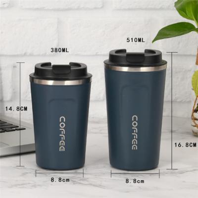 China Stainless Steel Travel Disposable Vacuum Insulated Coffee Cup With Logo Leak Proof Lid Tumbler Custom Made For Adults for sale