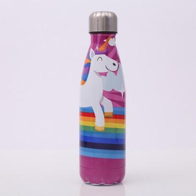 China Viable Custom Brand Cola Bottle, Stainless Steel Vacuum Flask Sport Insulated Water Bottle For Kids for sale