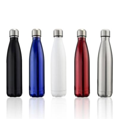 China 750ml Stainless Steel Sustainable Sports Double Wall Vacuum Insulated Coke Cola Shape Water Bottle for sale