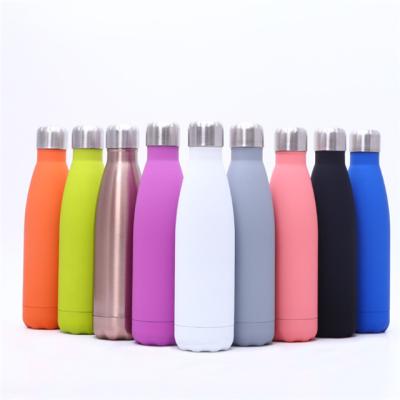 China Coke Bottle 500/750/1000ml Vacuum Flask Wall Stainless Steel Thermo Viable Double 17oz Vacuum Flask Sports Water Bottle Vacuum Cup for sale