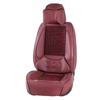 China Four Seasons Universal car seat cover cushion car massage bead cushion eco-friendly breathable wood cushion seat cover for sale