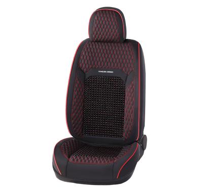 China Factory Direct Eco-friendly Universal Wood Bead Leather Car Seat Covers Accessories for sale