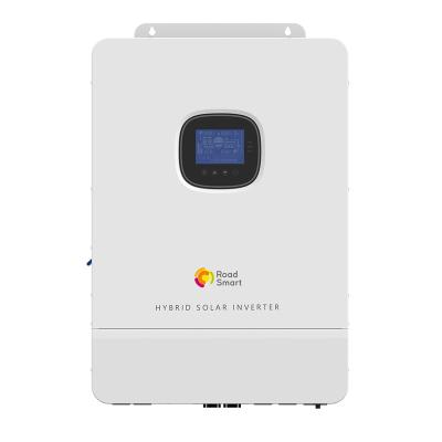 China High input PV solar inverter 48vdc to 230vac 100a mppt hybrid inverter for grid home power system 620*435*130mm for sale