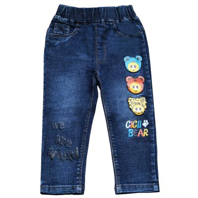 China Hot Selling Article Street Cotton Spring Spandex Techniques Breathable Boys Blue Jeans Monkey Pants Summer Accessories Loose Style for sale