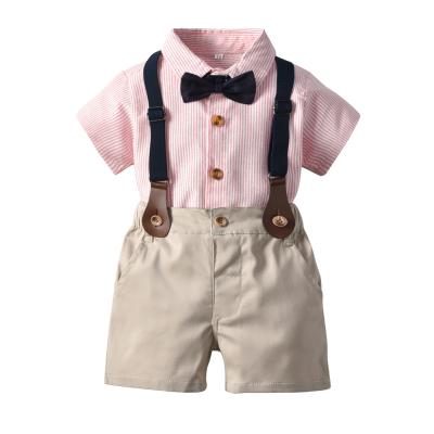 China Summer Boys Gentleman Casual Suit Vest Jacket and Shorts Two Piece Suit for sale