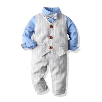 China ENGLAND STYLE Boys Summer Gentleman Jacket Suit Vest and Shorts Two Piece Suit for sale