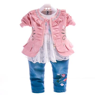 China Custom Made Premium Quality Windproof Clothing Sets Autumn Baby Clothing Set Baby Costumes Girl for sale