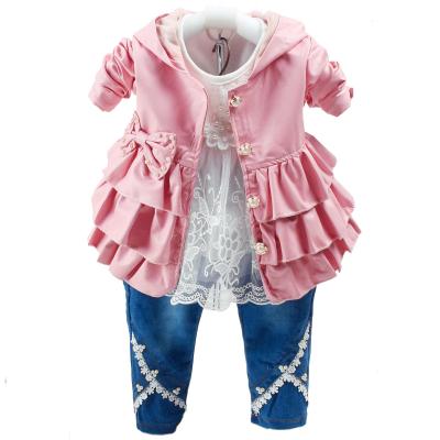 China Customized Windproof Baby Clothing Sets Autumn Baby Girls Boutique Clothing Set for sale