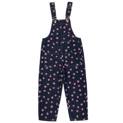 China Premium quality anti-shrink girls clothing sets 2021 kids clothing sets girls overall jeans overalls for sale