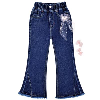 China Hot Selling Factory Windproof Customized Jeans Pants Women Jeans Pants Stretches Little Girls Jeans for sale