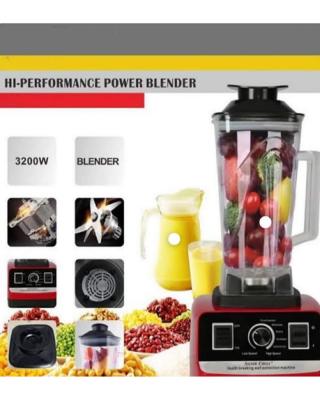 China 2 Outboard 2 In 1 3l Power Blender 9525 Double Cup 8000w Commercial Blender Blender Strong Motor Silver Peak for sale