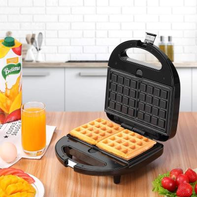 China Outdoor Mini Waffle Maker Detachable Breakfast Sandwich Maker Toaster 3 in 1 Non Stick Sandwich Maker with Cool Touch Handle for sale