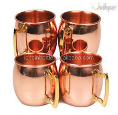 China Mini Sustainable 2oz Copper Moscow Mule Shot Mugs, 2oz Ginger Beer Copper Mug, 60ml Copper Shot Glass for sale