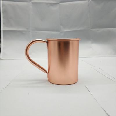 China Sustainable Moscow Mule Mug Copper Coated Beer Tumbler , Vodka 14oz Copper Mug for sale