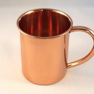 China Sustainable Aluminum Copper Colored Moscow Cup Mug , Aluminum Mule Mug With Copper for sale