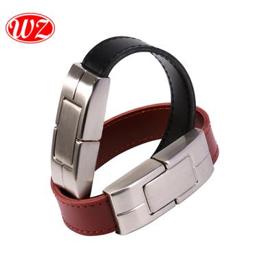 China Wholesale Promotional Leather Gifts 4GB 8GB 16GB 32GB Leather Wristband USB Flash Drive 2.0 3.0 for sale