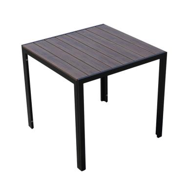 China factory direct sale aluminum alloy frame UV-resistant environmental protection plastic wooden table for sale