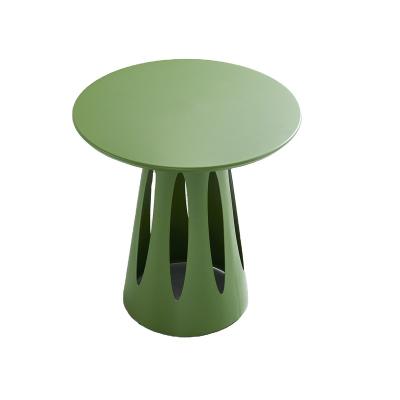 China Hollow Multiple Colors Hollow Design Simple Design Outdoor Furniture Round Indoor Dining Table for sale