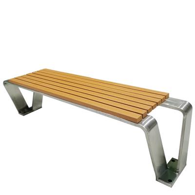 China Eco-friendly Wooden Outdoor Garden Plastic Environmental Protection Frame Stainless Steel Park V-Chair for sale