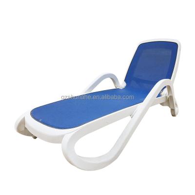 China modern popular metal tube china garden furniture beach chair/outdoor beach lounge chair for sale