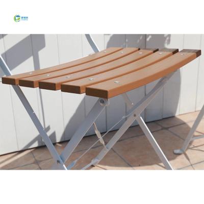 China Manufacturer Custom Modern Outdoor Durable Gardeners Dining Plastic Wooden Folding Chair For Space Organizationn for sale