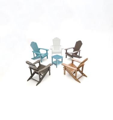 China Eco-freindly High Quality Multi Color Furniture Foldable Plastic Wood Material Outdoor Garden Chair for sale