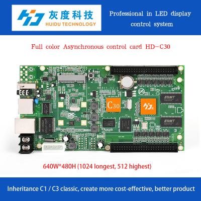 China Improve performance when used with receiving board HD-C30 640X480 pixel dots 3G 4G outdoor led curtain display controller for sale