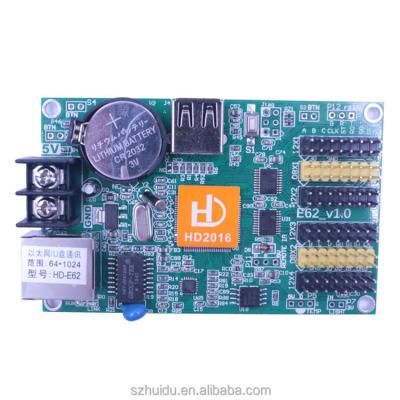 China P10 yes high quality P16 led module china huidu controller card HD-E62 LAN network card for sale