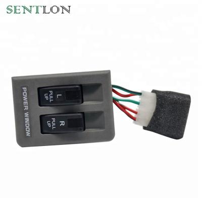 China High Quality Window Pusher Switch Electric Power Window Switch For Kia Pride OE#KK12B-66-350 OEM Standard Size for sale