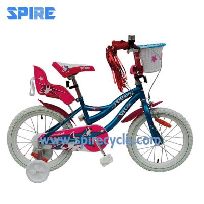 China Kids Bike Taiwan Made Kids Bicycle With Doll Carrier And Basket Meet ISO Standard for sale