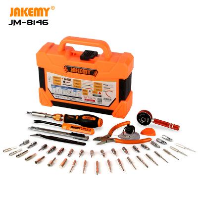 China Household tool kit JM-8146 47 in 1 magnetic diy screwdriver bit set household repair tool kit hardware tool for sale