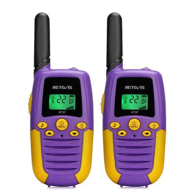 China Purple FRS 22 Channel Kids Family Walkie Talkie Unlicensed Kids With Big Flashlight Retevis RT37 RT37 for sale