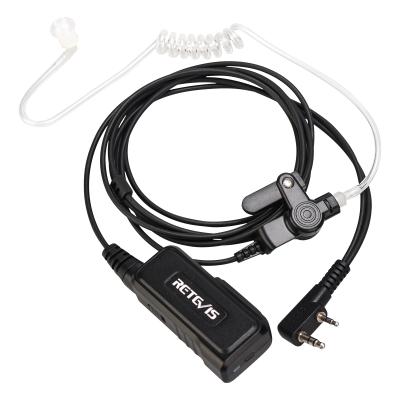 China Headband K-1 2 Pin Acoustic Tube Earpiece Headset with Retevis EEK014 Active Switch Noise Reduction MIC PTTs and Coil DSP for sale