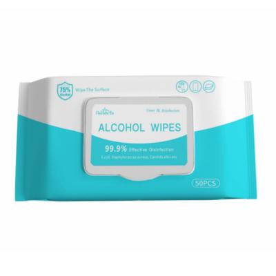 China Customized 100PCS 70% Ipa Soft Household Daily Use Surface Cleaning Wet Wipes for sale