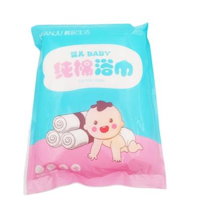 China Free Samples Custom Made Child Safe Dry Disposable Cotton Soft Baby Towel For Face Bath Body Hand Shower Hotel Travel Hospital Facial Bathroom for sale