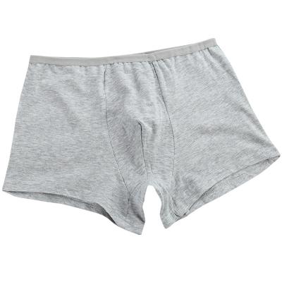 China Gray Color Antibacterial Cotton Mens Disposable 100% Private Label Underwear Boxers for sale