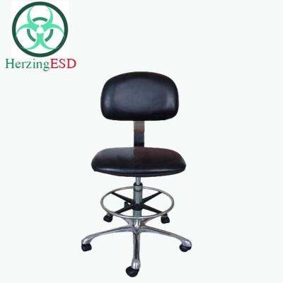 China HJ-1845161 Ergonomic Swivel Chair Luxury Vinyl ESD Anti Static Chair With Footring For Cleanroom for sale