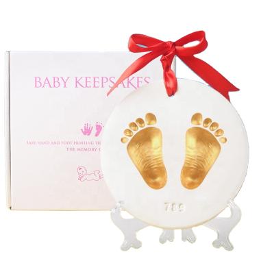 China Meaningful Footprint Europe 2021 New Fashion Souvenir Hand Print Kit Baby Clay for sale