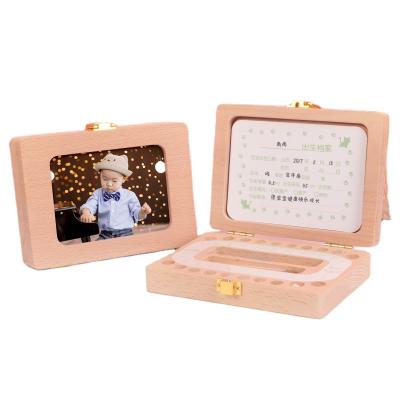 China China Deciduous Tooth Box Baby Deciduous Tooth Box Keepsake Solid Wood Long Term Preservation for sale